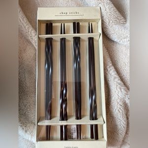 Pier 1,  4 pairs chopsticks new in box
